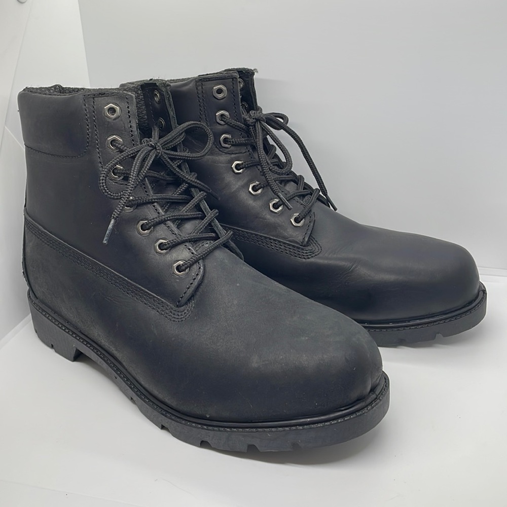 Rubicon Black Leather Boots 10E